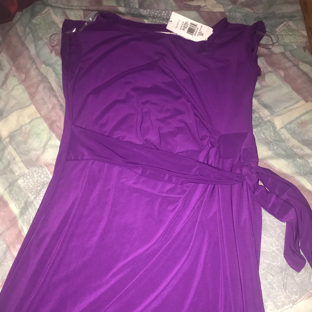Nice purple wrap dress new